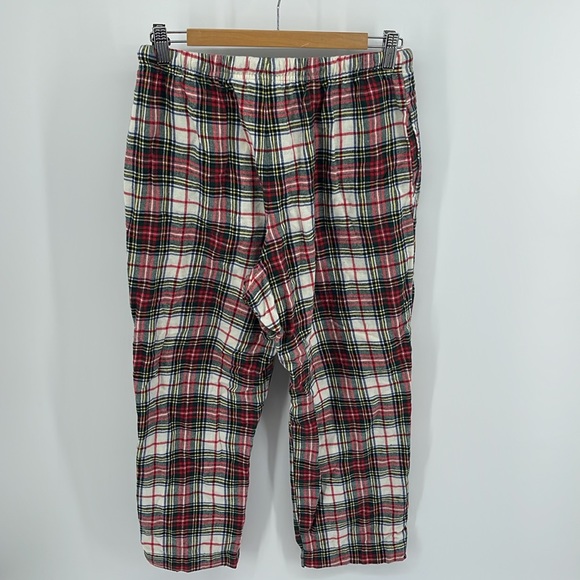 L. L. Bean cotton flannel tartan plaid elastic waist pull on pajama pants sz S - Picture 7 of 7